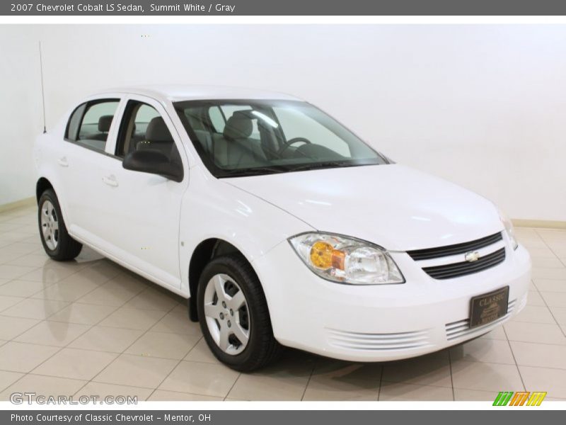 Summit White / Gray 2007 Chevrolet Cobalt LS Sedan