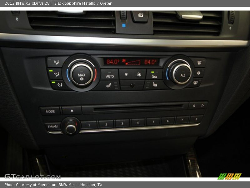 Black Sapphire Metallic / Oyster 2013 BMW X3 xDrive 28i
