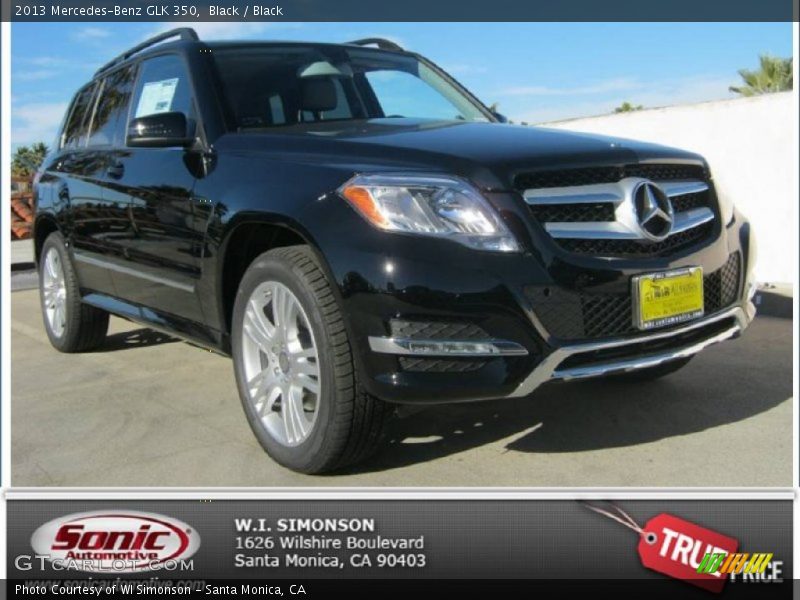 Black / Black 2013 Mercedes-Benz GLK 350