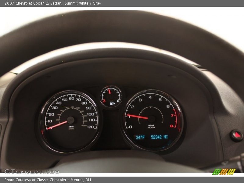 Summit White / Gray 2007 Chevrolet Cobalt LS Sedan