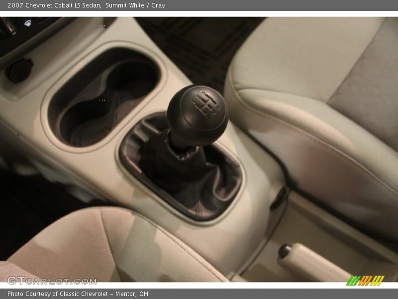 Summit White / Gray 2007 Chevrolet Cobalt LS Sedan