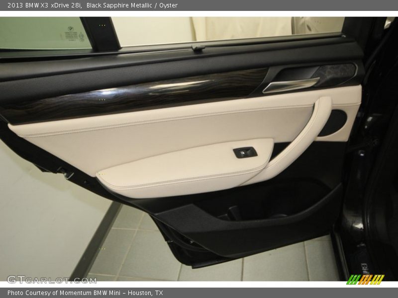 Black Sapphire Metallic / Oyster 2013 BMW X3 xDrive 28i