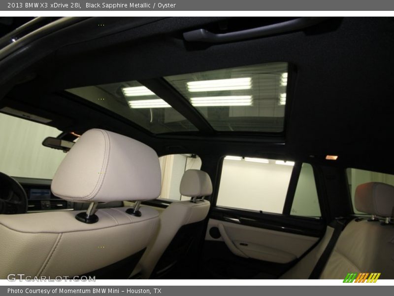 Black Sapphire Metallic / Oyster 2013 BMW X3 xDrive 28i