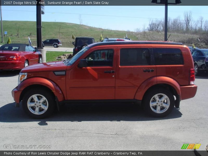 Sunburst Orange Pearl / Dark Slate Gray 2007 Dodge Nitro SLT 4x4