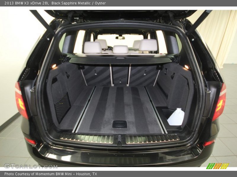 Black Sapphire Metallic / Oyster 2013 BMW X3 xDrive 28i