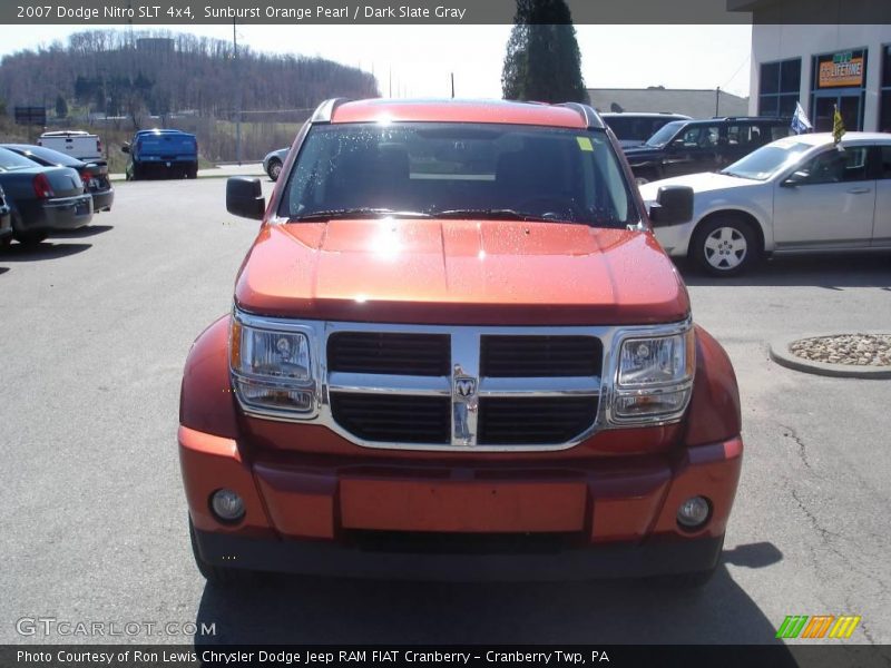 Sunburst Orange Pearl / Dark Slate Gray 2007 Dodge Nitro SLT 4x4