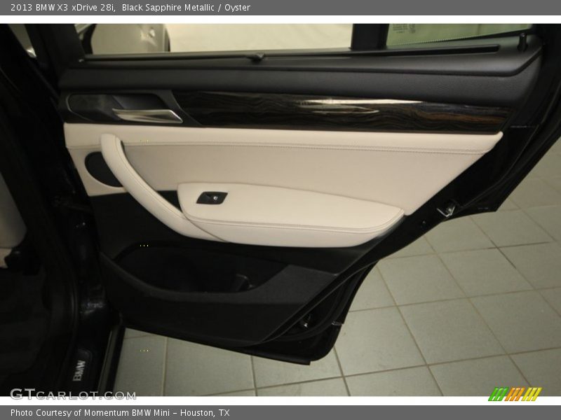 Black Sapphire Metallic / Oyster 2013 BMW X3 xDrive 28i