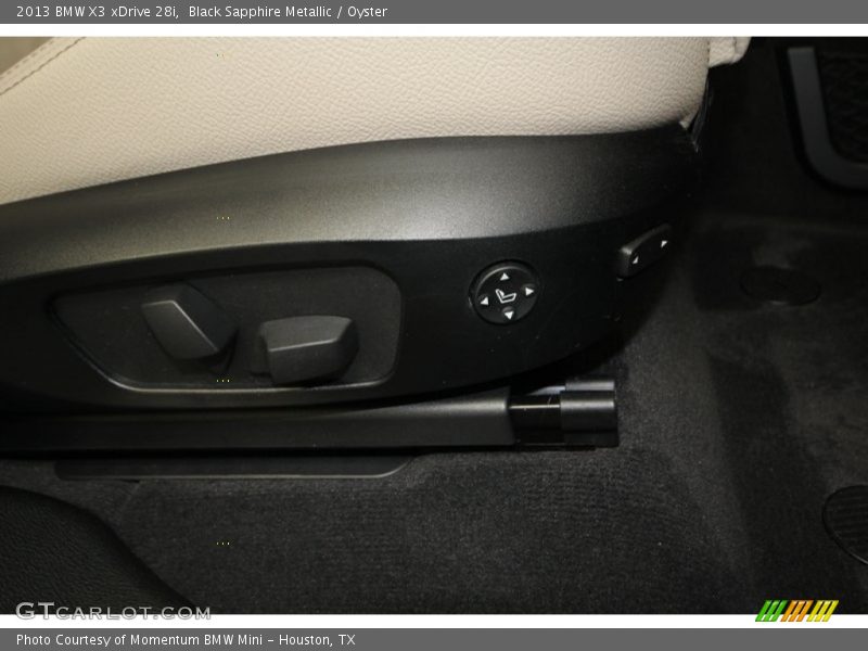 Black Sapphire Metallic / Oyster 2013 BMW X3 xDrive 28i