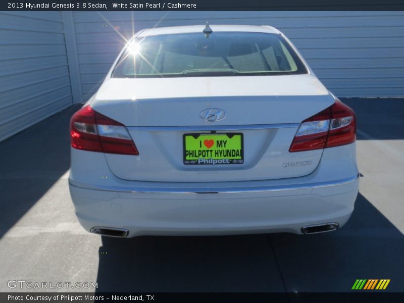 White Satin Pearl / Cashmere 2013 Hyundai Genesis 3.8 Sedan