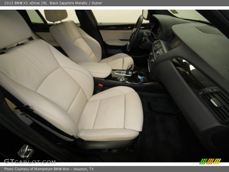 Black Sapphire Metallic / Oyster 2013 BMW X3 xDrive 28i