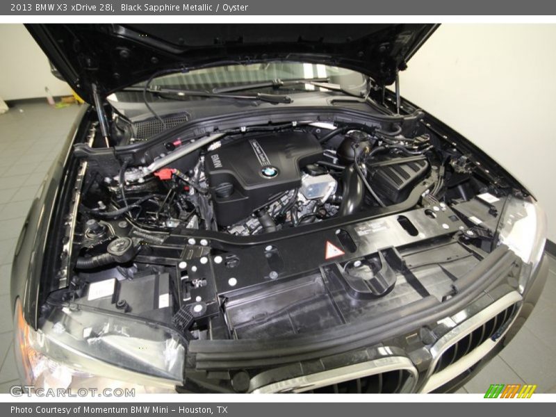 Black Sapphire Metallic / Oyster 2013 BMW X3 xDrive 28i
