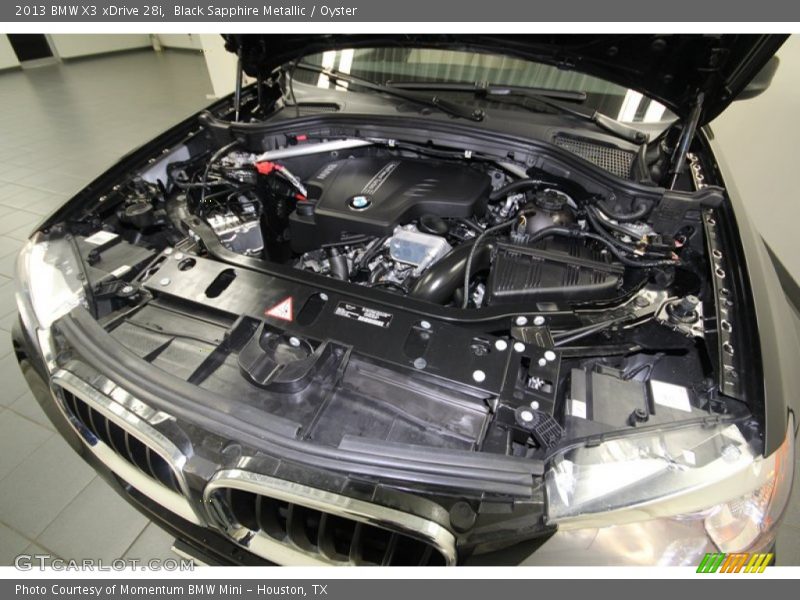 Black Sapphire Metallic / Oyster 2013 BMW X3 xDrive 28i