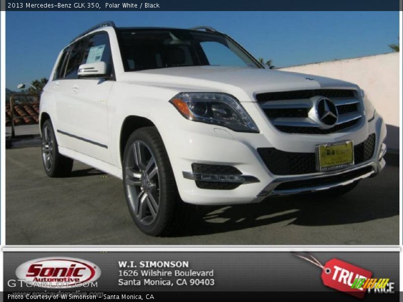 Polar White / Black 2013 Mercedes-Benz GLK 350