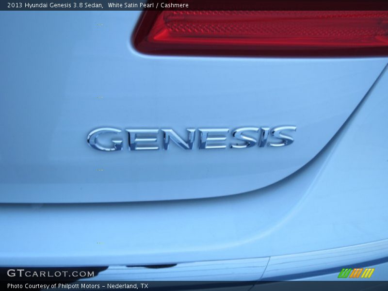 White Satin Pearl / Cashmere 2013 Hyundai Genesis 3.8 Sedan