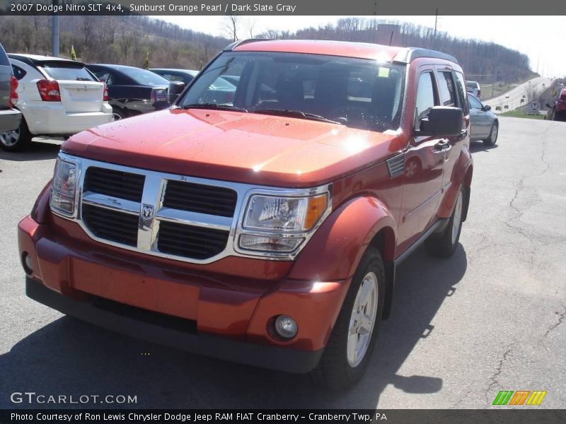 Sunburst Orange Pearl / Dark Slate Gray 2007 Dodge Nitro SLT 4x4