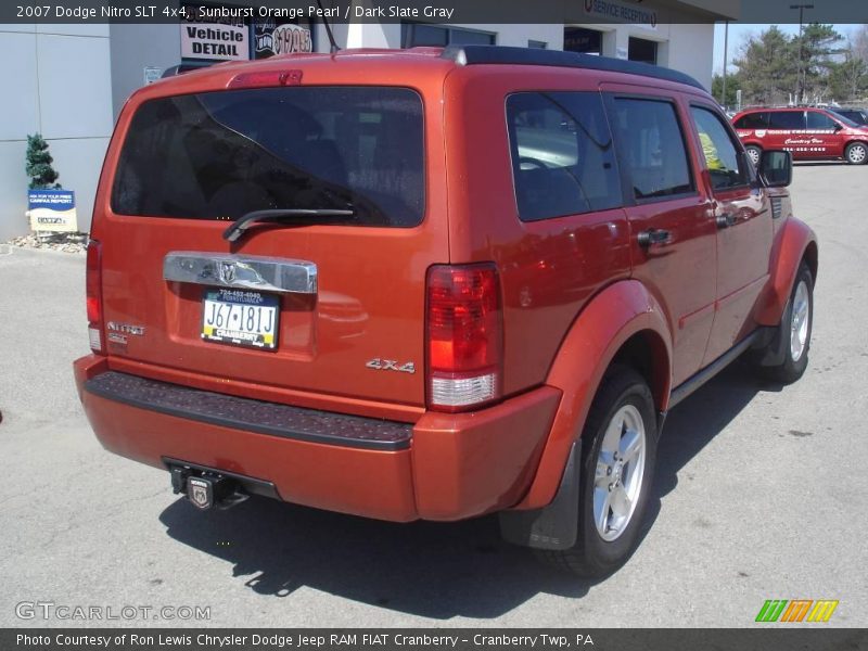 Sunburst Orange Pearl / Dark Slate Gray 2007 Dodge Nitro SLT 4x4