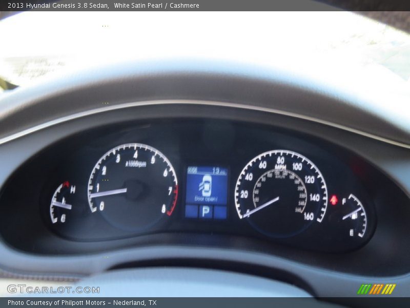 White Satin Pearl / Cashmere 2013 Hyundai Genesis 3.8 Sedan