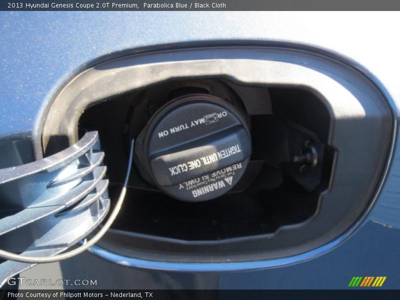 Parabolica Blue / Black Cloth 2013 Hyundai Genesis Coupe 2.0T Premium