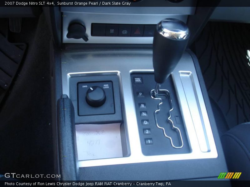 Sunburst Orange Pearl / Dark Slate Gray 2007 Dodge Nitro SLT 4x4