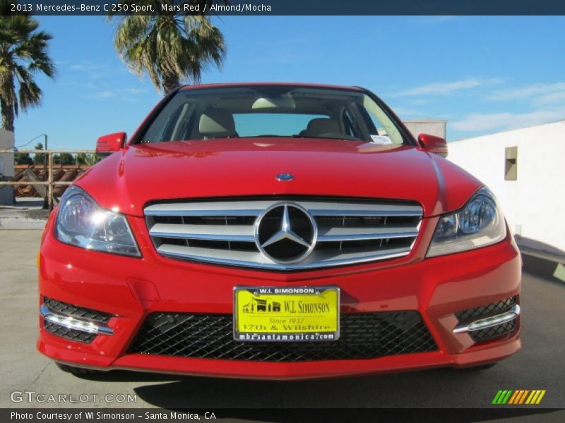 Mars Red / Almond/Mocha 2013 Mercedes-Benz C 250 Sport