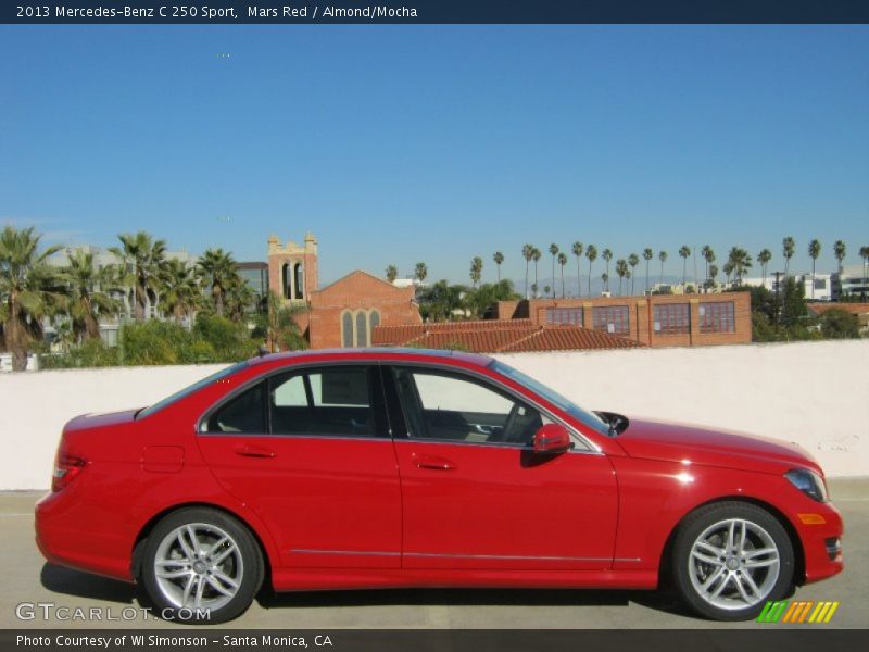 Mars Red / Almond/Mocha 2013 Mercedes-Benz C 250 Sport