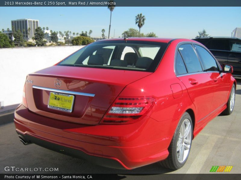 Mars Red / Almond/Mocha 2013 Mercedes-Benz C 250 Sport