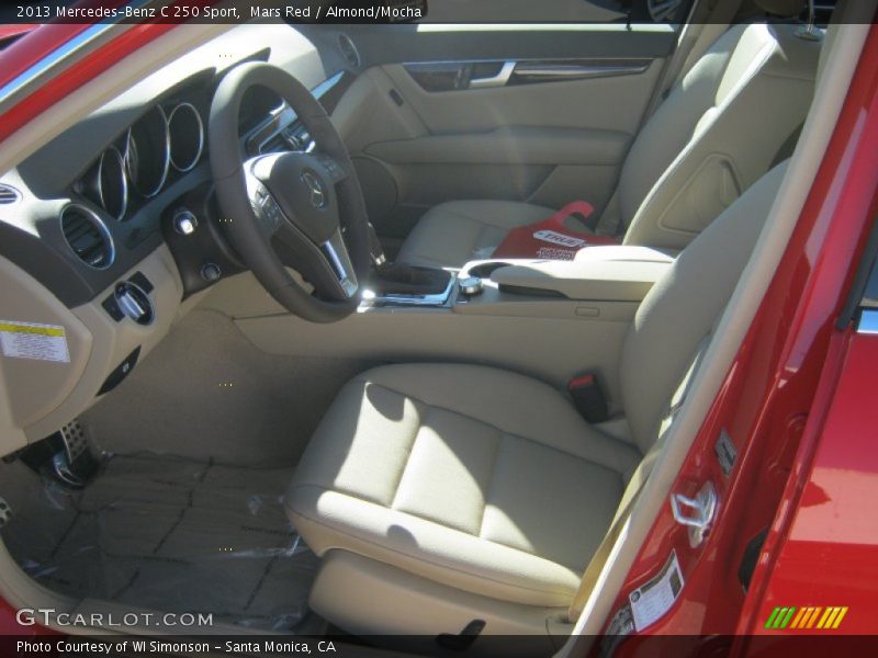 Mars Red / Almond/Mocha 2013 Mercedes-Benz C 250 Sport