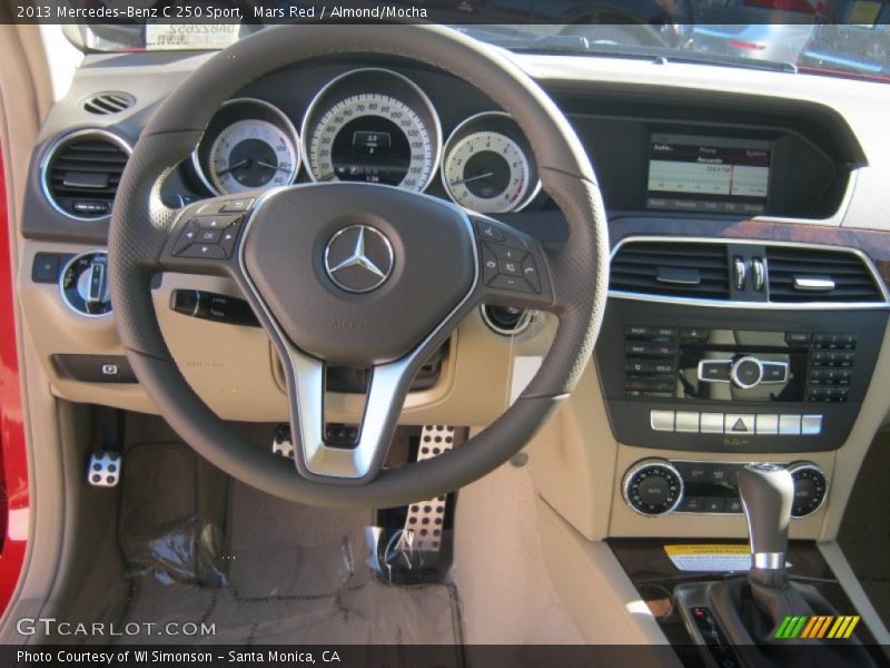 Mars Red / Almond/Mocha 2013 Mercedes-Benz C 250 Sport