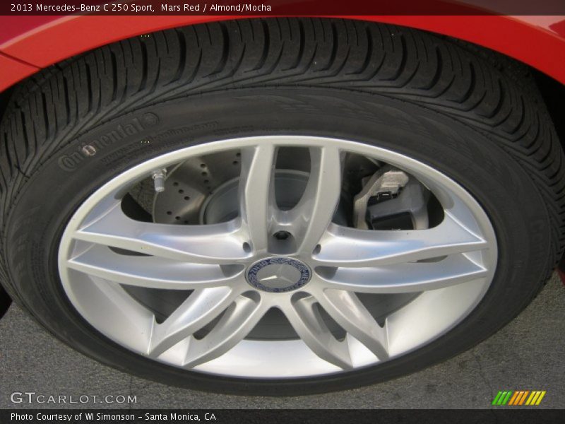 Mars Red / Almond/Mocha 2013 Mercedes-Benz C 250 Sport