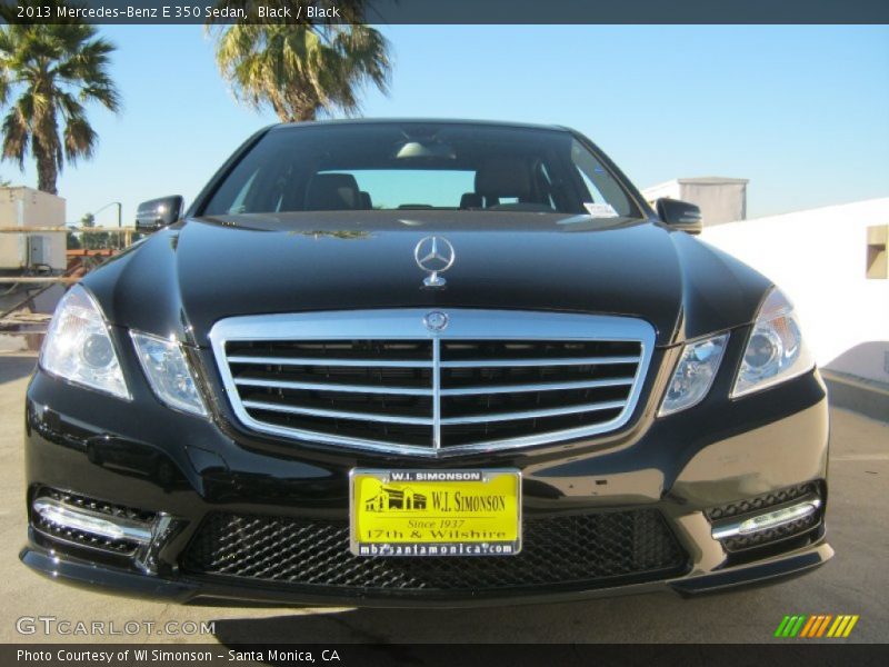 Black / Black 2013 Mercedes-Benz E 350 Sedan