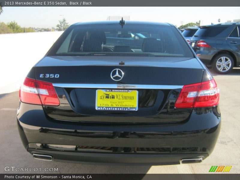 Black / Black 2013 Mercedes-Benz E 350 Sedan