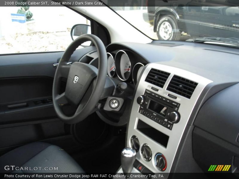 Stone White / Dark Slate Gray 2008 Dodge Caliber SXT