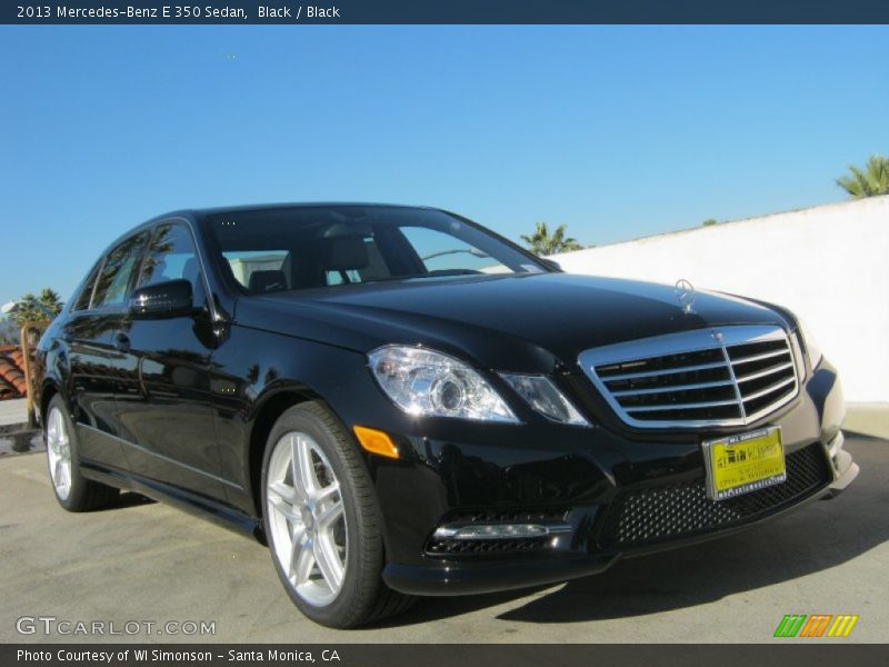 Black / Black 2013 Mercedes-Benz E 350 Sedan