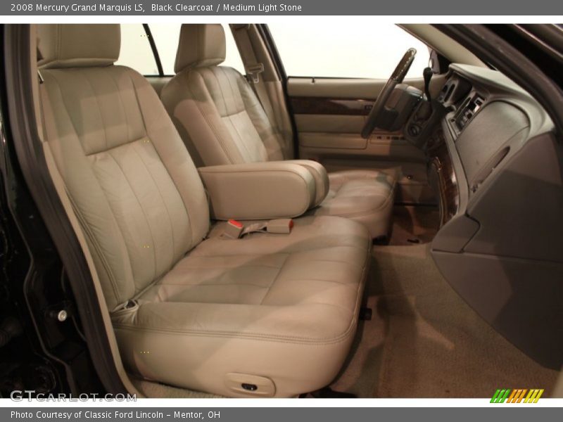 Black Clearcoat / Medium Light Stone 2008 Mercury Grand Marquis LS