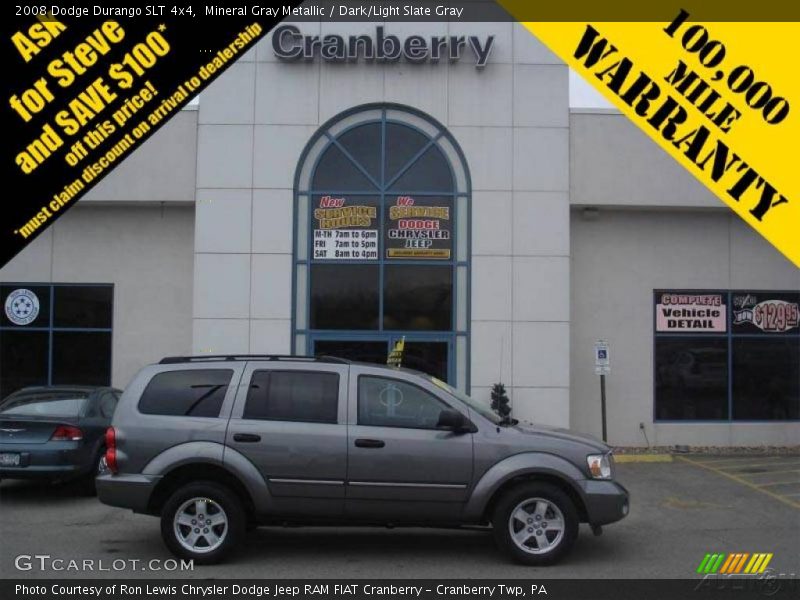 Mineral Gray Metallic / Dark/Light Slate Gray 2008 Dodge Durango SLT 4x4