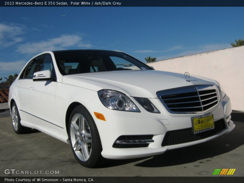 Polar White / Ash/Dark Grey 2013 Mercedes-Benz E 350 Sedan