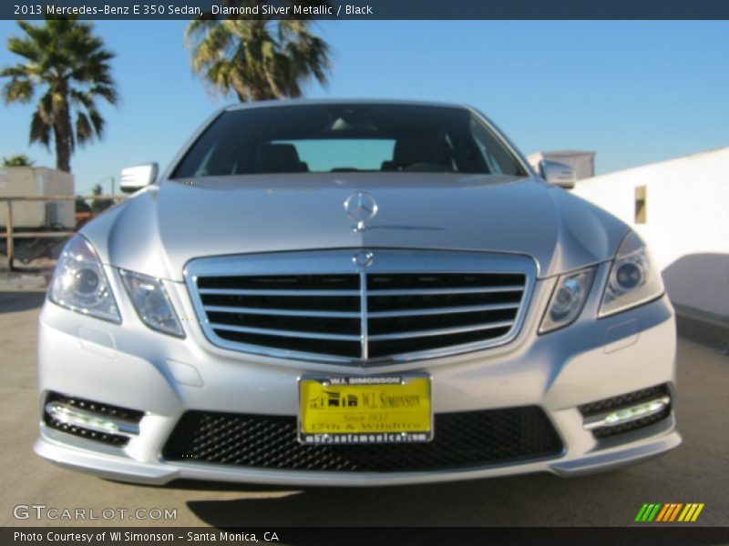 Diamond Silver Metallic / Black 2013 Mercedes-Benz E 350 Sedan