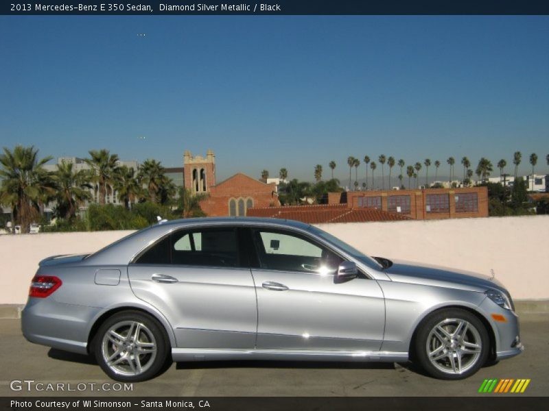 Diamond Silver Metallic / Black 2013 Mercedes-Benz E 350 Sedan