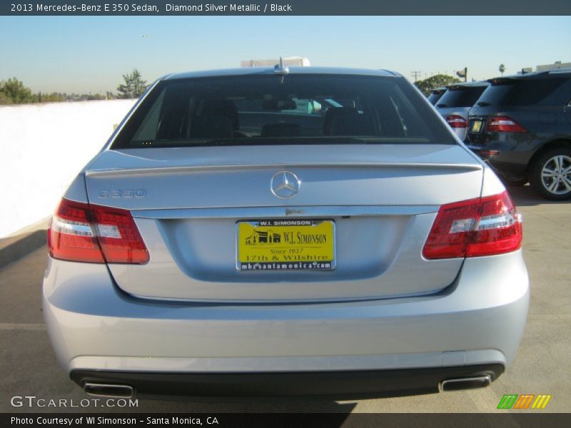 Diamond Silver Metallic / Black 2013 Mercedes-Benz E 350 Sedan