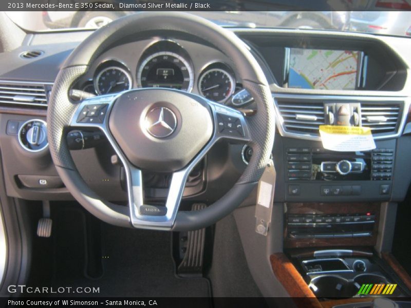 Diamond Silver Metallic / Black 2013 Mercedes-Benz E 350 Sedan