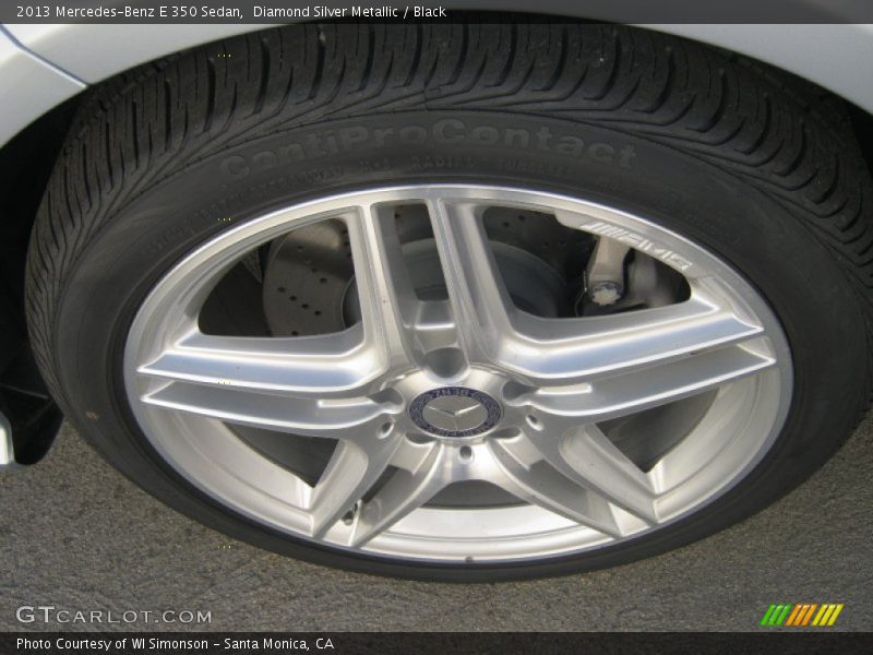 Diamond Silver Metallic / Black 2013 Mercedes-Benz E 350 Sedan