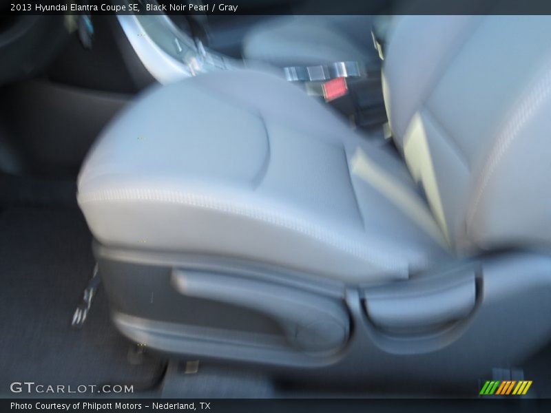 Black Noir Pearl / Gray 2013 Hyundai Elantra Coupe SE