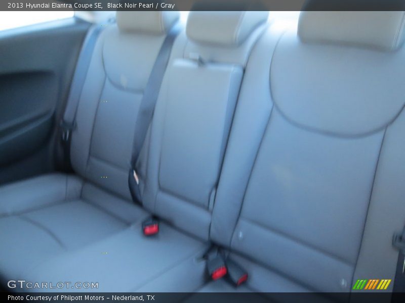 Black Noir Pearl / Gray 2013 Hyundai Elantra Coupe SE