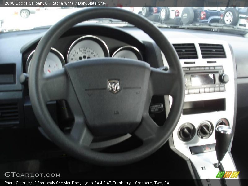 Stone White / Dark Slate Gray 2008 Dodge Caliber SXT