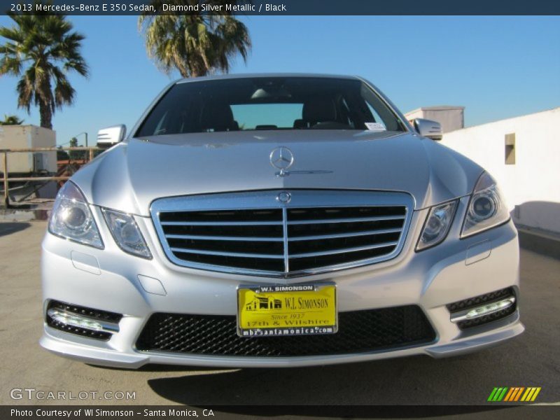 Diamond Silver Metallic / Black 2013 Mercedes-Benz E 350 Sedan