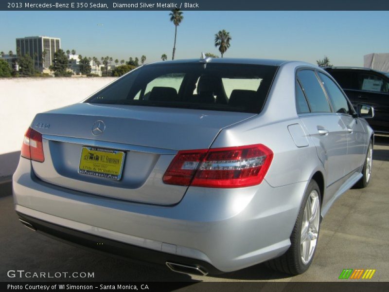 Diamond Silver Metallic / Black 2013 Mercedes-Benz E 350 Sedan