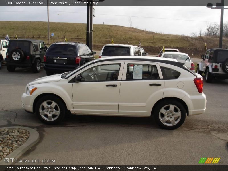 Stone White / Dark Slate Gray 2008 Dodge Caliber SXT