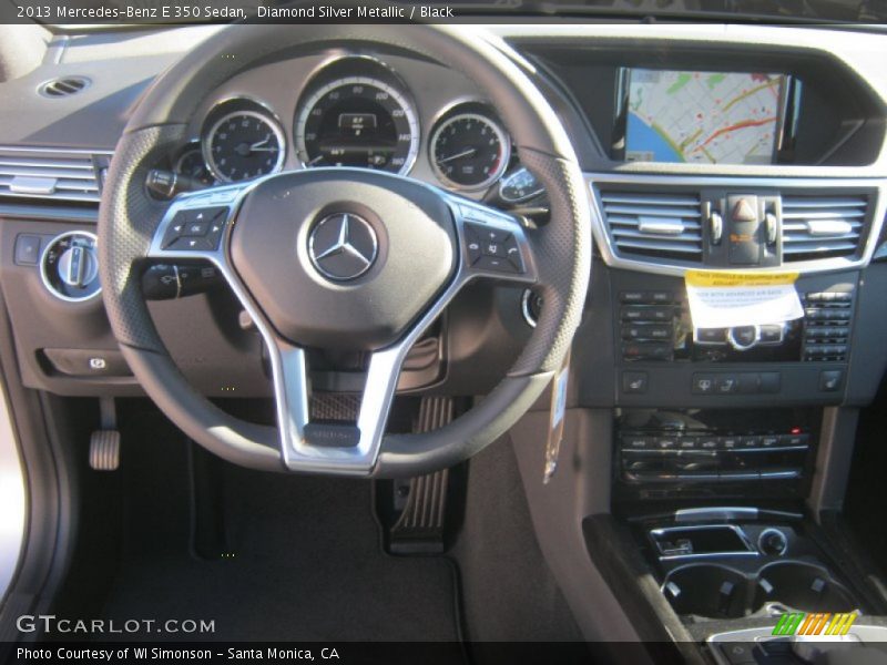 Diamond Silver Metallic / Black 2013 Mercedes-Benz E 350 Sedan