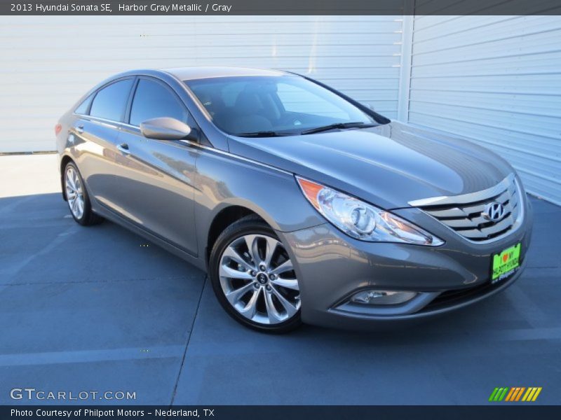 Harbor Gray Metallic / Gray 2013 Hyundai Sonata SE