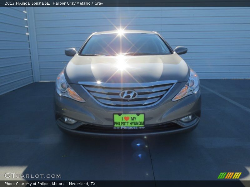 Harbor Gray Metallic / Gray 2013 Hyundai Sonata SE